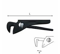 Clé à pipe Usag U03080005 modèle à mâchoires à 90° ouverture de 360 mm longueur