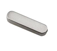 Clé à plume à bout rond, 2 pièces, type clé plate, clé parallèle, clés carrées rectangulaires, axe d'entraînement à goujon en acier inoxydable(40mm,8x7mm)