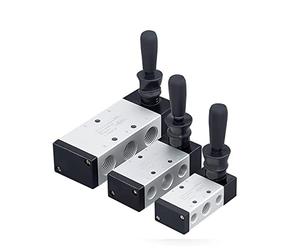 Clé à poignée manuelle interrupteur de Valve d'air 4H210-08 4H310-10 4H410-15 commande pneumatique 2 positions 5 ports traction d'inversion 1/4 ''1 pièces(4H310-10,With 8mm fitting)