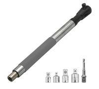 Clé à rallonge décalée Impact Ready, Compatible avec des Prises 1/2 liquet électrique avec 4 Adaptateurs, Outil de ouille pour les Espaces Restreints