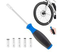 Clé à rayon pour téton - Outil de tournevis de rayons confortable | Ajusteur de mamelon de précision pour l'entretien des roues de route et de montagne, outil de réparation compact pour les amateurs