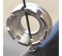 Clé à rayons en acier inoxydable, outil de réglage de roue de vélo e téton de rayon de vélo, kit de réparation d'entretien de vélo, équipement de mécanicien portable (lot de 8)
