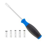 Clé à rayons pour internes - Tournevis de mamelon à rayons - Outil pour visser les de vélo | Outil de pilote de mamelon de vélo Comfort Grip pour Cor