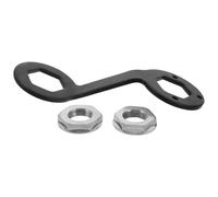 Clé à Rondelle Double Extrémité 36/38mm pour Démontage D'embrayage | Outil de Réparation de Machine à Laver, Métal Noir, Écrou 36mm et 38mm Inclus