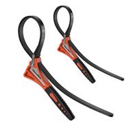 Cle a Sangle en Caoutchouc ValueMax, 2 Pieces Cle a Filtre a Huile 460 mm et 630 mm, Cle a Sangle Reglable, Cle Universe Max Tension 2000N pour Reparations de Plomberie Pomme de Douche Robinet