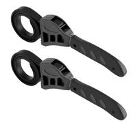 Clé à Sangle en Plastique, couvercles de bocaux, serrer et desserrer, Outil | Clé universelle pour filtre à huile, outil à poignée réglable, ouvre-bocal universel pour cuisine et Garage