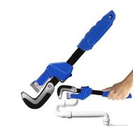 Clé à tube à mâchoire lisse,Clé à tube,Clé à étau réglable à mâchoire en V de 14 pouces | Outils de plombier robustes, petite clé à tube portable pour une utilisation dans des espaces restreints