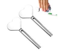 Clé à tube de dentifrice, presse-agrumes en métal de 2 pièces, rouleau à dentifrice en acier inoxydable, égouttoir à tube de dentifrice, clé de presse-agrumes