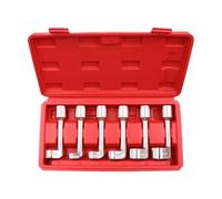 Clé à tube de ligne d' , clé à tube L, outil d'extraction de ligne d' , ensemble de douilles d'ouverture de 6 pièces | Ensemble de clés pour injecteurs, clé à tube pour lint