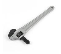 Clé à tuyau décalée réglable Clé de plomberie robuste en alliage d'aluminium avec mâchoire à crochet flottant Cr Mo et poignée à poutre en I pour les monteurs de tuyaux (14 pouces)