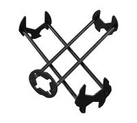 Clé à tuyau, outil de plomberie multifonction avec tête réglable à 4 griffes et douille hexagonale, pour réparation de robinet de salle de bain et de cuisine (A+B)