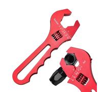 Clé à tuyau réglable e raccord en aluminium e ferrure en aluminium - Clé à molette réglable avec poignée fixe e raccord de tuyau pour l'extrémité du collier