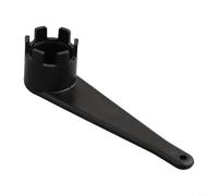 Clé à valve d'air gonflable en PVC, 12 x 3 cm, clé à valve de sécurité à 6 rainures, retrait et installation simples, légère et fiable, pour canoë, radeau pneumatique (noir)