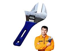 Clé à vis à poignée courte | Outil à main ergonomique portable réglable | Clé à mâchoire large avec poignée courte - Pour écrous et vis, raccord de tuyau et travaux de plomberie