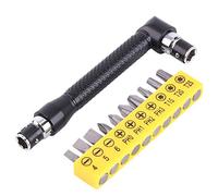 Clé Allen 1/4 pouce à double tête noire avec 10 embouts de tournevis Set S4 S5 S6 PH0 PH1 PH2 PH3 T15 T20 T25 Outils à main