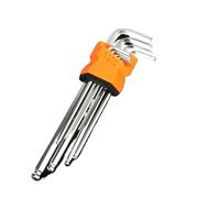 llen llen en forme de L, jeu clés hexagonales, boule plate, têtes étoile Torx, Double extrémité(Ball Head 9pcs XL)