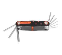 Clé Allen Jeu de clés hexagonales pliantes, tournevis étoile métrique en pouces, clé dynamométrique interne universelle à 6 angles, outils manuels, clés Allen multi-outils Clé Allen(Plastic 6 Angle 9P