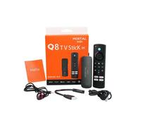 Clé Android TV 8K Wifi6 2.4+5.8 GHz Assistant vocal Google Quad Core 64Bit Cortex-A53 1344MHz DOLBY VISION ATMOS HDR Adaptative