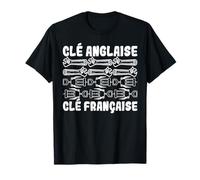 Clé Anglaise Clé Française Vin Mécano Apéro Homme Cadeau T-Shirt