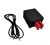 Clé automatique CW à ondes courtes pour les amateurs - Clé électrique avec prise audio 3,5 mm - Design compact avec aimants puissants - Transmission double hélice - Noir