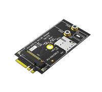 Clé B vers A+E Carte Adaptateur avec Emplacement pour Carte pour Module 3G LTE USB2.0 PCIE B-Key 3042 3052 Carte