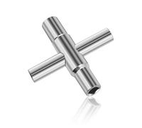 Clé carrée, clé à 4 pans, clé de purge, 6,5 mm/7 mm/8 mm/9 mm, clé de robinet, clé universelle 4 voies, clé de purge de chauffage, clé de robinet