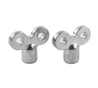 arrée de soupape d'échappement radiateur 5x5mm en alliage Zinc | Paquet de 2 for systèmes de ventilation de chauffage central(B)