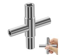 Clé Carrée, Dimension Intérieure 4 Voies 6,5 mm/7 mm/8 mm/9 mm, clé de Ventilation, Clé Utilitaire, Clés D'armoire de Commutation pour Robinets, Vannes, Armoires de Commutation