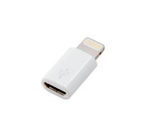 Clé Clef Adaptateur Convertisseur Micro Usb 2.0 Femelle Vers Lightning 8-Pin Mâle [Certifié Mfi] Pour Iphone 5s/5c, Ipad 4/Ipad Air 1/Ipad Mini 2, Ipod Touch 5, Blanc
