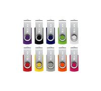 Clé Clef USB Stockage 2.0 10Pcs Lot de USB Multicolores MECO Mémoire Flash Disk Drive Pliable avec Protection Rabattable Couleurs de