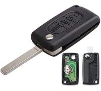 Clé complète avec électronique à Programmer Citroen C1 C2 C3 C4 C5 C6 C8 Xsara Picasso Peugeot 207 208 307 308 407 807 3008 5008 3 Boutons Coffre CE0523 TELECOMMANDE sans RAINURES @Pro-Plip…