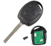 Clé complète avec électronique à Programmer pour Ford Mondeo Fiesta Transit Fusion Focus c-Max Fusion s-Max ka Galaxy 4D63 80 Bits Télécommande Vierge ProPlip