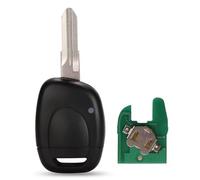 Clé complète avec électronique à Programmer pour Renault Master Kangoo Clio Twingo 433mhz 7946 Coque Télécommande Vierge 1 Bouton VAC102 @ProPlip