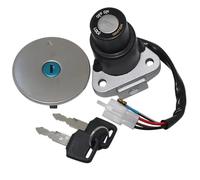 Clé Contacteur Compatible Avec Yamaha Pour FZR250 Pour FZR400 Pour FZR600 Moto Carburant Pour Gaz Interrupteur D'allumage Serrure Avec Kit De Clé Accessoires Moto