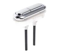 clé coudée Bouton de réservoir d'eau de toilette, bouton de chasse d'eau en plastique ovale à Double bouton, siège de toilette, Valve de réservoir d'eau, pièces de salle de bains