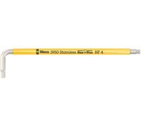 Clé coudée, métrique, inox, fonction retenue 3950 SPKL Hex-Plus HF 4,0 Wera - 05022694001