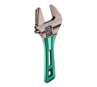 ourte - Clé réglable de 15,2 cm, clé à mâchoire large avec grande ouverture | Outil de réparation d'écrou de tube de lavabo de salle de bain, tuyau de plomberie, robinet d'entretien de vidange à