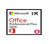 Clé d'activation - Microsoft - Office 2016 Pro Plus - 3 PC - Livraison immédiate - Multi-langues