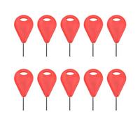 aileron de planche de surf, 10 pièces, pour futur professionnel, petits trous, aileron de planche de surf, clé hexagonale de remplacement pour accessoire de planche de surf (Rouge)