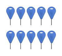 Clé d'aileron de planche de surf 10 pièces pour FUTURE petits trous professionnels, remplacement de clé d'aileron de surf, clé hexagonale en alliage d'aluminium avec trou de (Bleue)