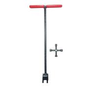 Clé d'arrêt d'eau - clé à soupape en forme de compteur en T, dette lourde, poignée ergonomique antidérapante, outil de plomberie en acier durable, accessoire de services publics en plein air | Aide à