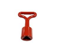 Clé de Batteuse Rouge Pompier Triangle FEMELLE 14 mm