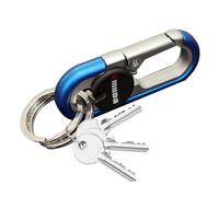 Clé de carabinage | Karabiner Keychain | Karabiner Hook Key Trailer | Costilisation de clé automatique de zinclegation pour homme avec un double anneau pour la clé de voiture, la clé, bleu, Consulte