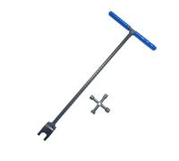 Clé de Compteur d'Eau - Clé en T pour Vanne d'eau Plomberie | de Robinet d'Arrêt - pour Plomberie Irrigation Jardin Camping Extérieur