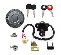 Clé De Contact Moto pour Yamaha pour FJR1300 pour FJR 1300 2001-2022 Interrupteur Démarrage Bouchon Réservoir Carburant Serrure D'allumage avec Clés(Four Keys)