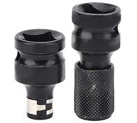 Clé De Conversion à Tige Hexagonale De 1/2 Et 1/4 Pouces, Jeu D'adaptateurs De Douilles, Mandrin à Changement Rapide, Adaptateur Hexagonal à Carré, Kit De Clé De 1/2 à 1/4 Pouces