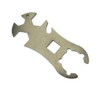 Clé de cylindre - Clé de clé de cylindre en acier inoxydable - Bouton de réservoir d'oxygène à fermeture pour outils portatifs multifonctions pour camping extérieur