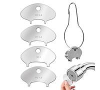 Clé De Démontage Aérateur Robinet -8.1x4x3.5cm Clé À Écrou, Kit De Remplacement 4 Pièces Acier Inoxydable | Ensemble D'Outils D'Extraction De Grille Avec Tailles M16.5 .5 M21 M24 Pour Accessoires D