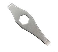 e démontage de moulinet de pêche en acier inoxydable avec coins arrondis pour retirer et entretenir les écrous en toute sécurité Argenté 64,8 mm (10,2 mm)