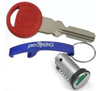 Clé de démontage ZADI - Clé de serrure cylindrique - Pour caravane, camping-car - Vert - En kit avec porte-clés de style professionnel